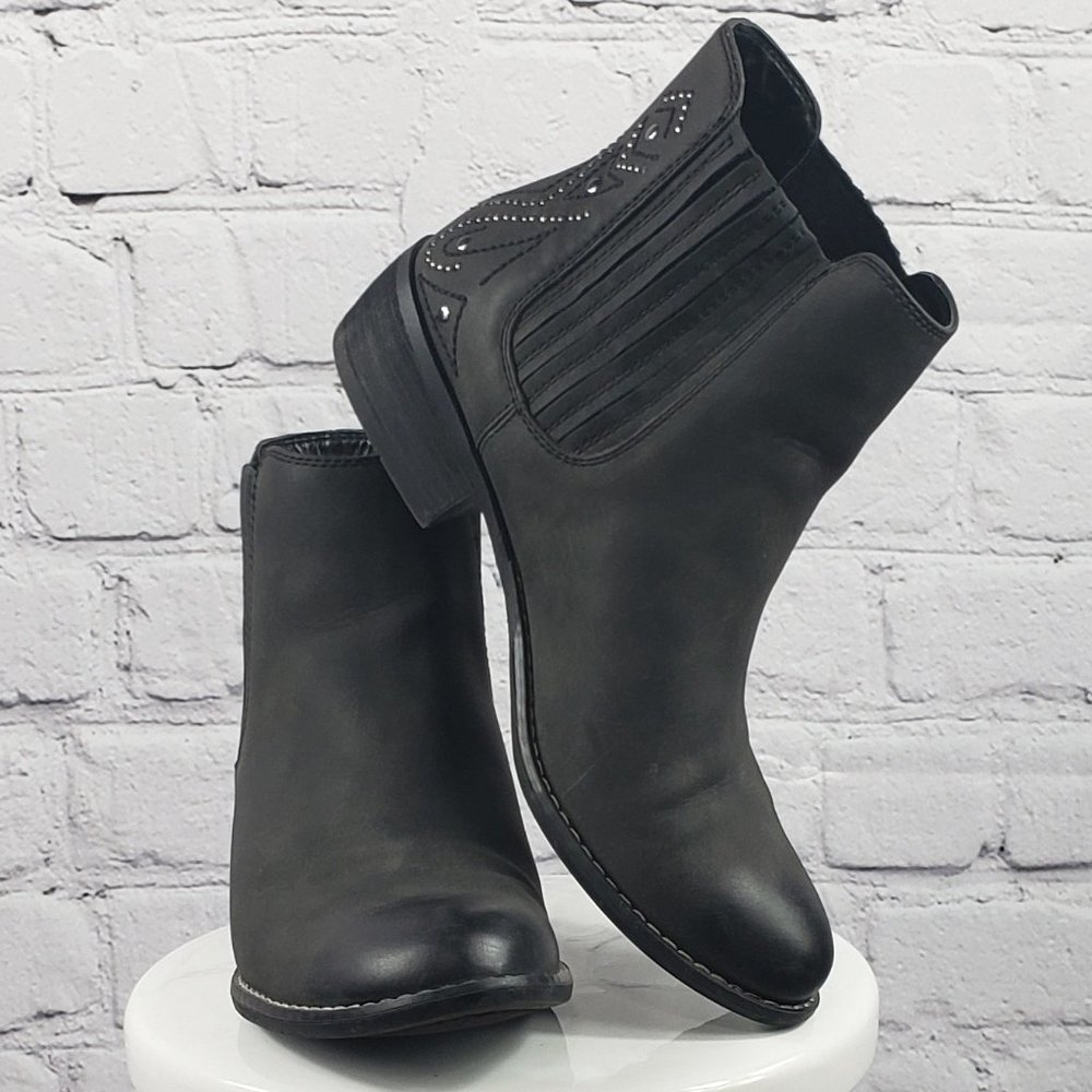 Roxy Size 9 Black Paso Ankle Bootie